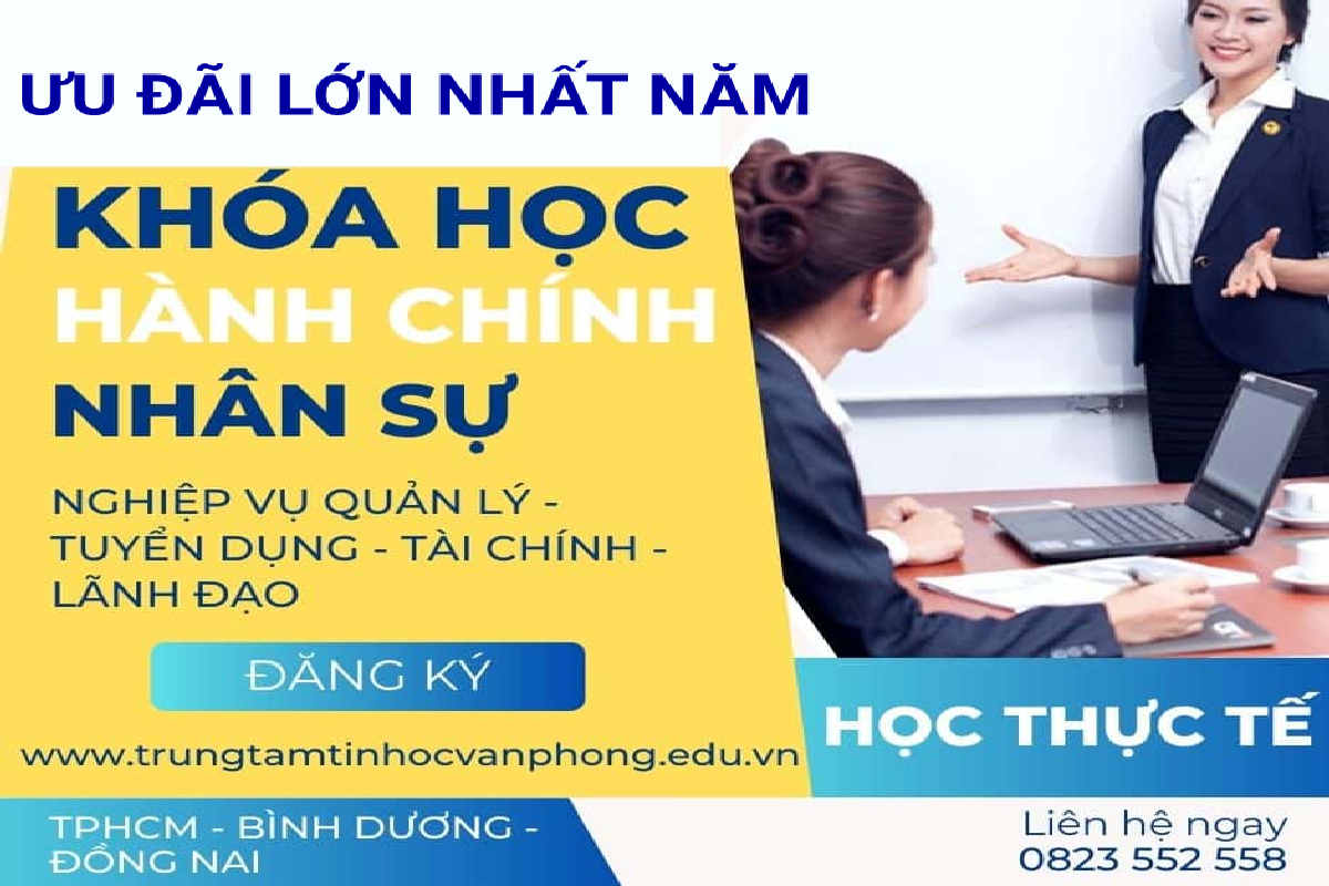 Khóa Học Hành Chính Nhân Sự Tại Quận Bình Thạnh TP HCM