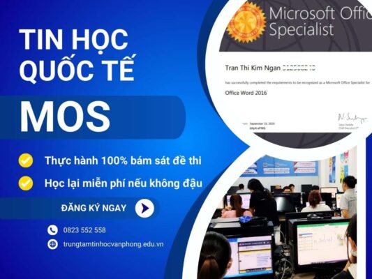 Khóa Học Tin Học Văn Phòng MOS