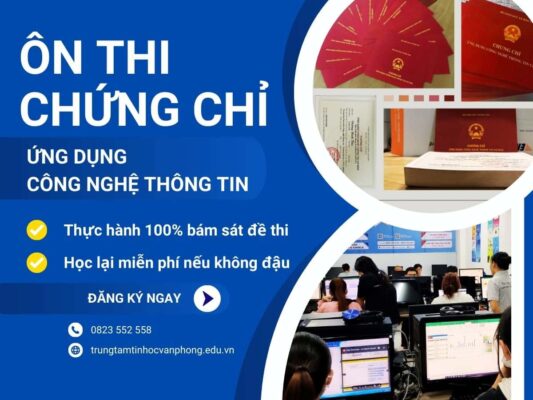 Ôn Thi Chứng Chỉ Tin Học ở Bình Dương